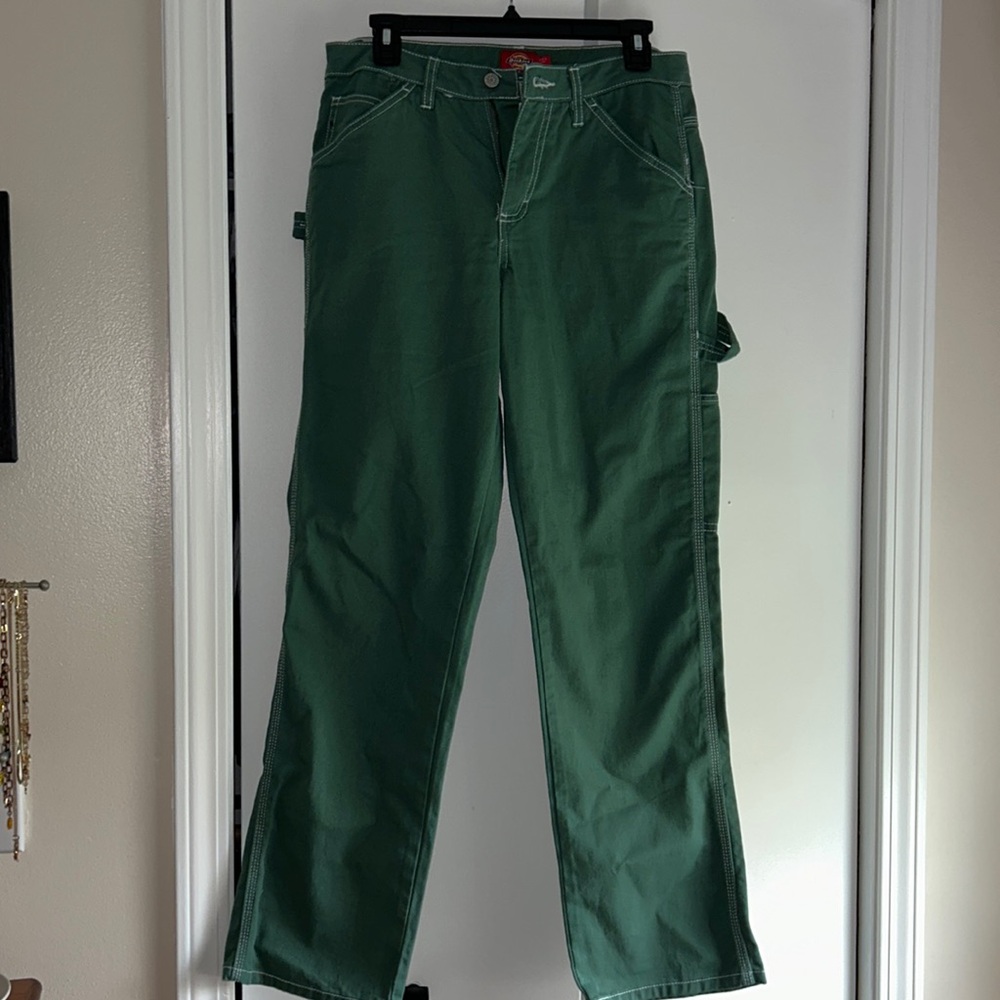 Size 27 Green low rise Carpenter jeans